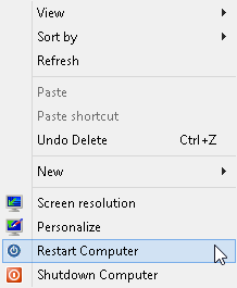 restart komputera