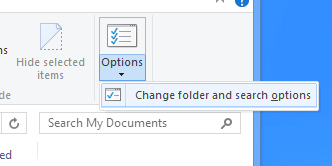 zmień opcje folderów