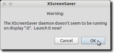 Włącz demona XScreensaver