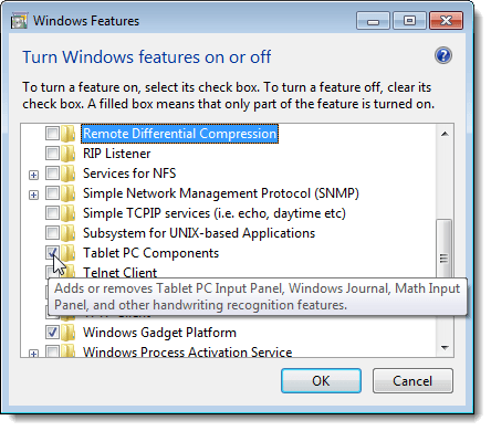 Przeglądanie opisu funkcji w systemie Windows 7