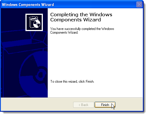 Kończenie pracy Kreatora składników systemu Windows