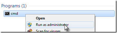 run as admin windows 7