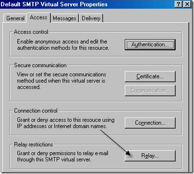 smtp virtual servers