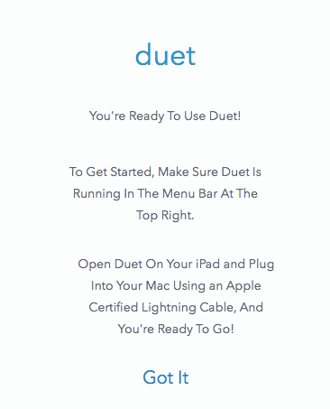 ready to use duet