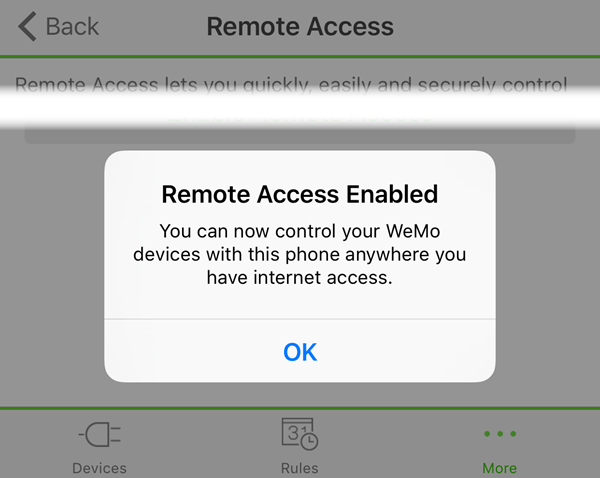 remote access enabled