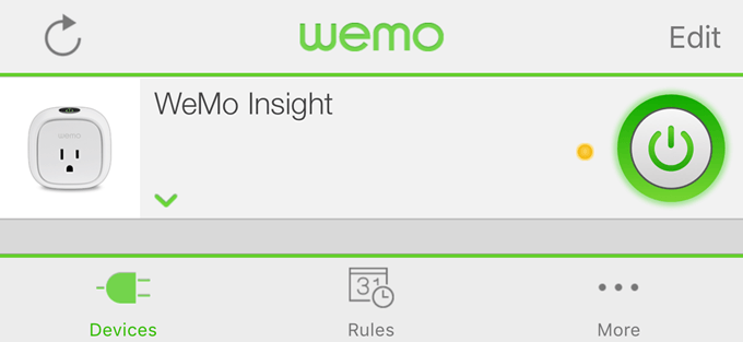 wemo iphone app