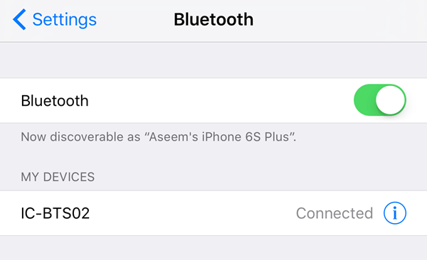 iphone bluetooth