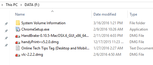 mac data on windows