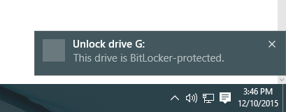 drive is protected