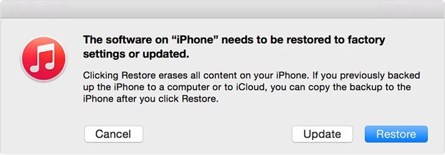 restore or update