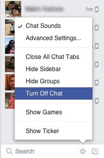 turn off chat facebook