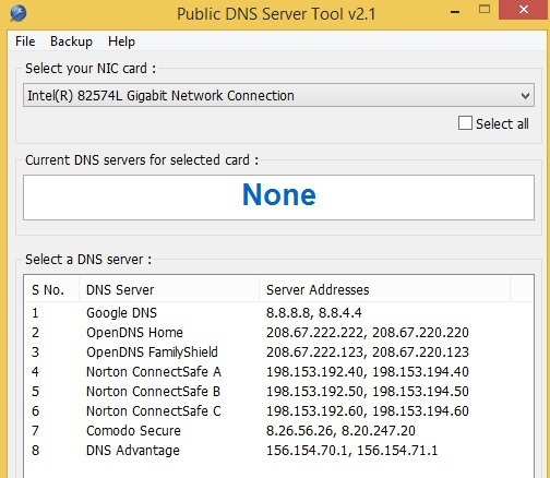 public dns server tool