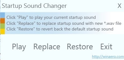 startup sound changer
