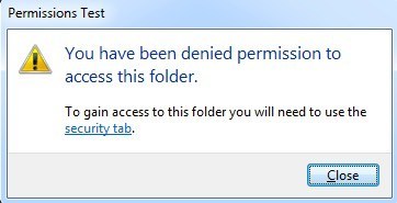 denied access folder