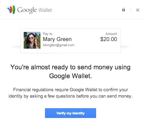 google wallet verify