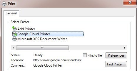Sterownik druku w chmurze