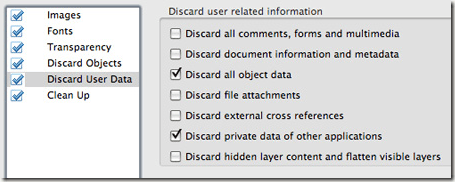 discard user data pdf