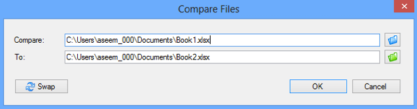 porównaj dwa pliki Excel
