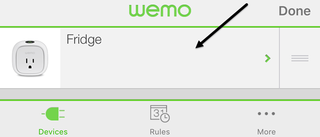 wemo edit switch