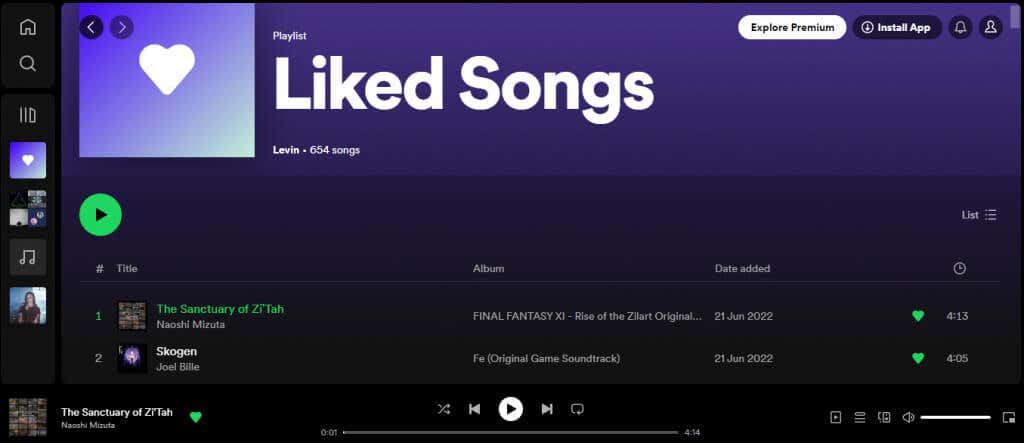 Jak przetasować listę odtwarzania Spotify na obrazie internetowym 2